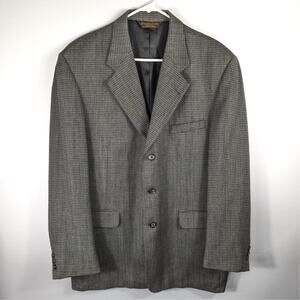 Lineage Soft Men’s Blazer 44R Gray Textured USA Modern Fit Sport Coat Jacket